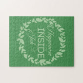 Geluk is een inside job Green Wreate Legpuzzel (Horizontaal)