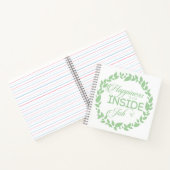 Geluk is een inside job Green Wreate Notitieboek (Binnen)