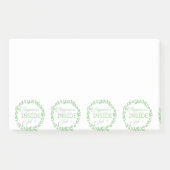 Geluk is een inside job Green Wreate Post-it® Notes (Voorkant)