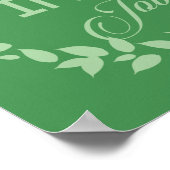 Geluk is een inside job Green Wreate Poster (Hoek)