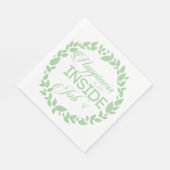 Geluk is een inside job Green Wreate Servet (Hoek)