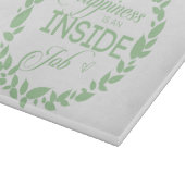 Geluk is een inside job Green Wreate Snijplank (Hoek)