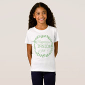 Geluk is een inside job Green Wreate T-shirt (Voorkant volledig)