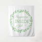 Geluk is een inside job Green Wreate Wandkleed (Voorkant)