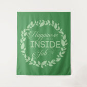 Geluk is een inside job Green Wreate Wandkleed (Voorkant)