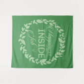 Geluk is een inside job Green Wreatestry Wandkleed (Voorkant (horizontaal))