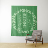 Geluk is een inside job Green Wreatestry Wandkleed (In situ)