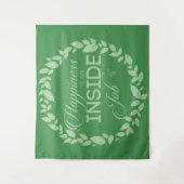 Geluk is een inside job Green Wreatestry Wandkleed (Voorkant)