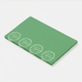Geluk is een inside job Green Wreatit Post-it No Post-it® Notes (Schuin)