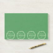 Geluk is een inside job Green Wreatit Post-it No Post-it® Notes (Op bureau)