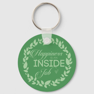 Geluk is een inside job Green WreatSleutelhanger Sleutelhanger