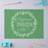 Geluk is een inside job Green Wreatweefselpap Tissuepapier (Craft)