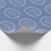 Geluk is een inside-taak-blauw-breker-Pa Cadeaupapier (Hoek)