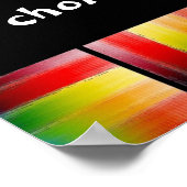 Geluk is...een Keuze Afdruk Poster (Hoek)