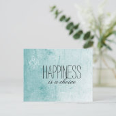 Geluk is een keuze briefkaart (Staand voorkant)