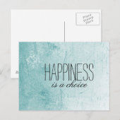 Geluk is een keuze briefkaart (Voorkant / Achterkant)