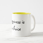 geluk is een keuze - mok (Voorkant rechts)