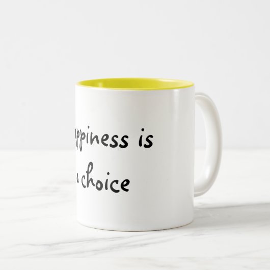 geluk is een keuze - mok (Voorkant rechts)