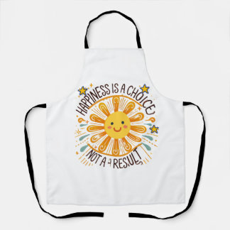 "Geluk is een keuze - Radiant Sun Design" 🌞✨ Schort