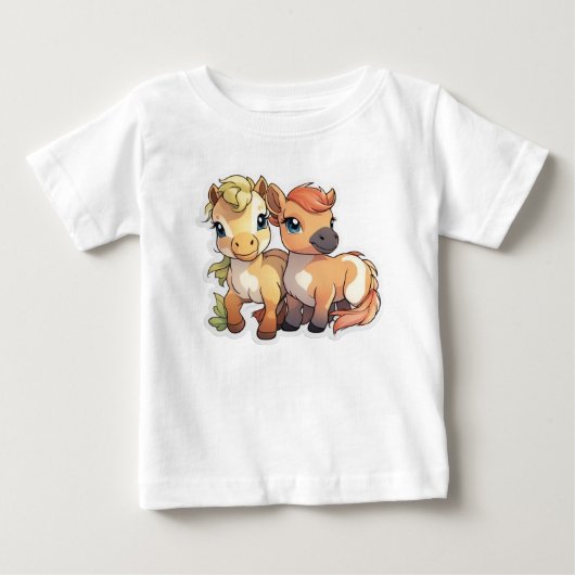 Geluk is een klein pony T-shirt (Voorkant)