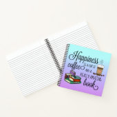 Geluk is een Koffiebeker en een geweldig boek (Binnen)