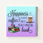 Geluk is een Koffiebeker en een geweldig boek (Achterkant)