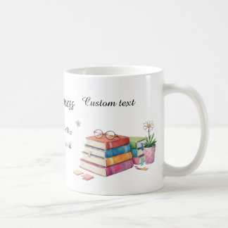 Geluk is een kopje koffie & een goed boek mok 