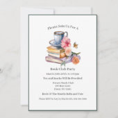 Geluk is een kopje koffie en... boekenclub kaart (Voorkant)