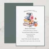 Geluk is een kopje koffie en... boekenclub kaart (Voorkant / Achterkant)