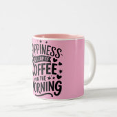 Geluk is een kopje koffie in de Mok (Voorkant rechts)