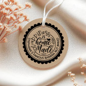 Geluk is een  kraftpapier uit de homemade bedankjes labels