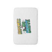 Geluk is een lange rit, golf badmat (Voorkant Verticaal)