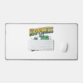Geluk is een lange rit, golf bureaumat (Keyboard & Muis)