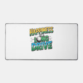 Geluk is een lange rit, golf bureaumat (Voorkant)