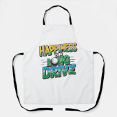 Geluk is een lange rit, golf schort (Voorkant)