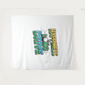 Geluk is een lange rit, golf wandkleed (Voorkant (horizontaal))