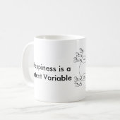 Geluk is een latente variabele mok (Voorkant links)