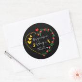 Geluk is een leraar zijn die grappige leraars onde ronde sticker (Envelop)