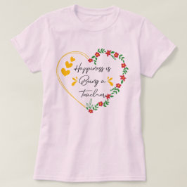 Geluk is een leraar zijn die grappige leraars onde t-shirt