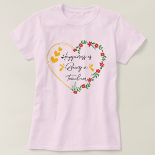Geluk is een leraar zijn die grappige leraars onde t-shirt