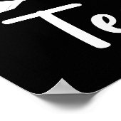 Geluk is een leraar zijn die terug naar school gaa poster (Hoek)