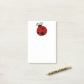 Geluk is een Lieveheersbeestje Mooie Cartoon Insec Post-it® Notes (Op bureau)