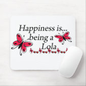 Geluk is een Lola BUTTERFLY Muismat (Met muis)