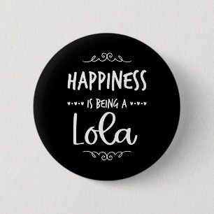 Geluk is een Lola Special Grandma Ronde Button 5,7 Cm