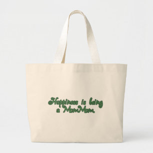 Geluk is een mam. grote tote bag