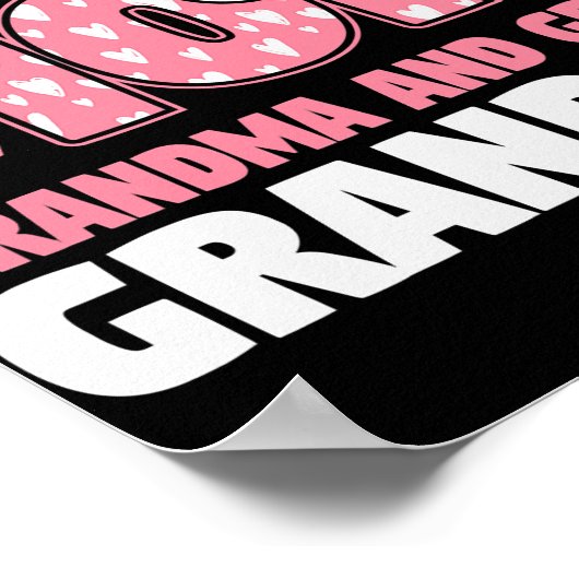 Geluk is een mama grootmoeder en geweldig poster (Hoek)