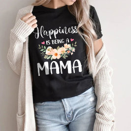 Geluk is een mama Moederdag-cadeau. T-shirt
