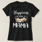 Geluk is een mama Moederdag-cadeau. T-shirt (Design voorkant)