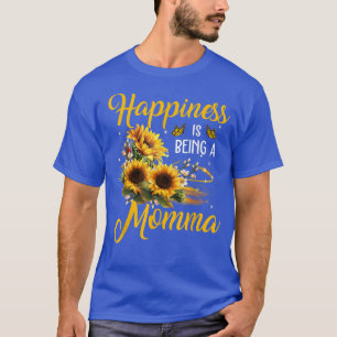 Geluk is een mamma zonnebloem-overs-Grand T-shirt