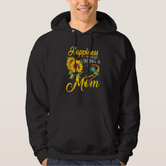 Geluk is een mammie zonnebloem. hoodie